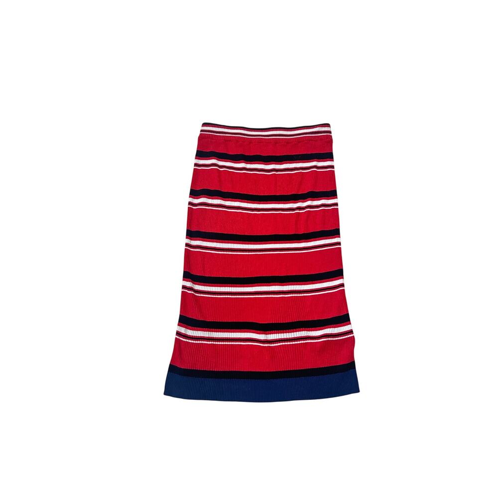 Divided H&M Red White Navy Skirt, Small
